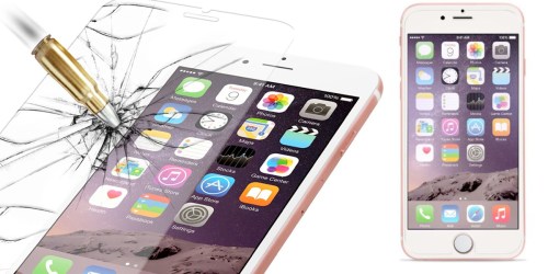 Amazon: 2 Tempered Glass Screen Protectors for iPhone 6/6s & 6 Plus/6s Plus Only $4.99 (Reg. $14.99)