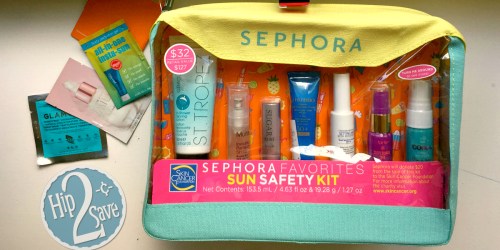 Sephora: Sun Safety Kit, Deluxe Mascara Sample AND 3 Extra Samples Only $32 ($127+ Value)
