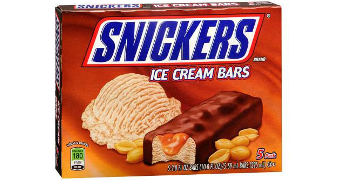 Walgreens Snickers Ice Cream 5 Pack as Low as 49¢
