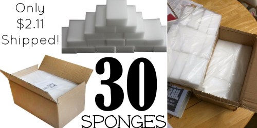 Amazon: 30 Generic Magic Cleaning Eraser Sponges ONLY $2.64 Shipped (Just 7¢ Per Sponge)