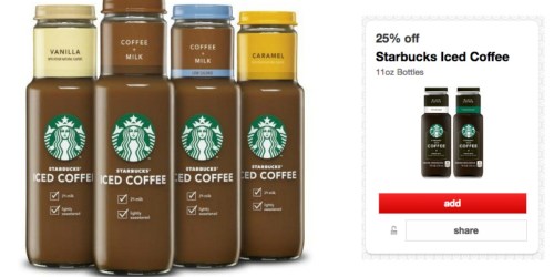 Target Cartwheel: Five New Starbucks Offers = Better Than FREE Starbucks Iced Coffee Singles