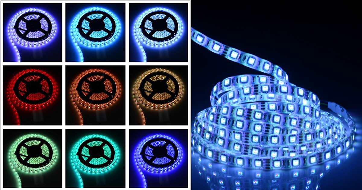 Amazon Waterproof LED Color Changing Strip Lights with Remote Control