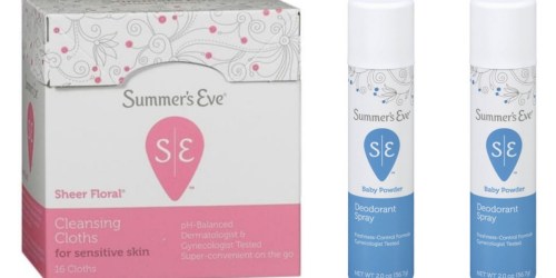 Target: Summer’s Eve Sheer Floral Wipes 16-Count Only 56¢