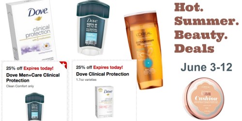 Target Summer Beauty Sale: New Beauty Deal Each Day = Great Deals On Dove, Yes To & More