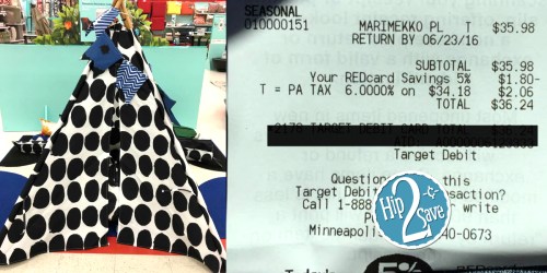 Target Clearance: 3-Piece Marimekko Teepee Possibly Only $35.98 (Regularly $119.99)