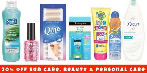 Target: 20% Off Sun Care, Beauty and Personal Care Items In Store and Online (Today Only)