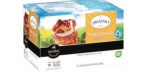 Amazon: Twinings Sweetened Iced Tea K-Cups 60 Count Only $7.99 (Just 13¢ Each) – Add On Item