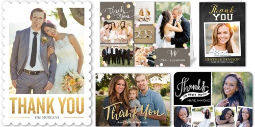 12 Personalized Thank You Cards From Shutterfly Only $5.99 Shipped (50¢ Each)