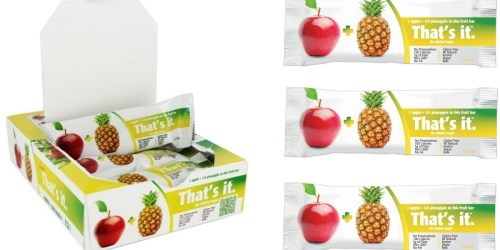 Amazon: TWELVE That’s It Apple + Pineapple Bars Only $5.41 Shipped (Just 45¢ Per Bar)