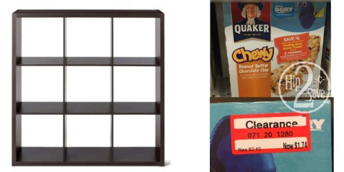 Target Clearance Finds: Save BIG On Threshold Shelf and Quaker Chewy Bars