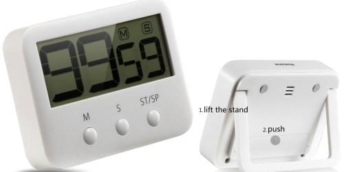 Amazon: Digital Kitchen Timer with Large LCD Display & Loud Alarm Only $4.99 (Retail $35)