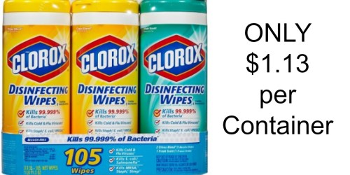 Target: Clorox Disinfecting Wipes 35 Count Containers Only $1.13 Each