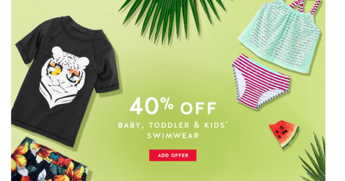 Target 40 Off Baby, Toddler & Kids' Swimwear