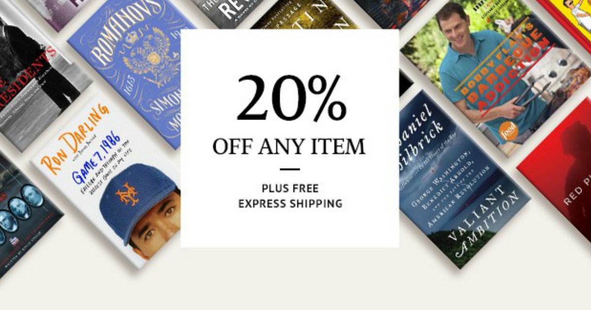 Barnes&Noble 20 Off One Item AND Free Express Shipping