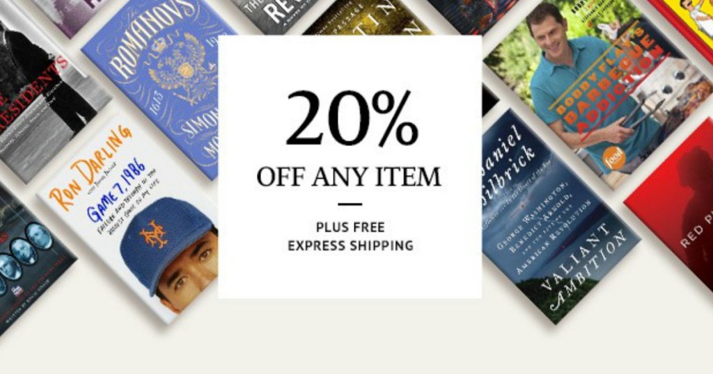 Barnes&Noble 20 Off One Item AND Free Express Shipping • Hip2Save