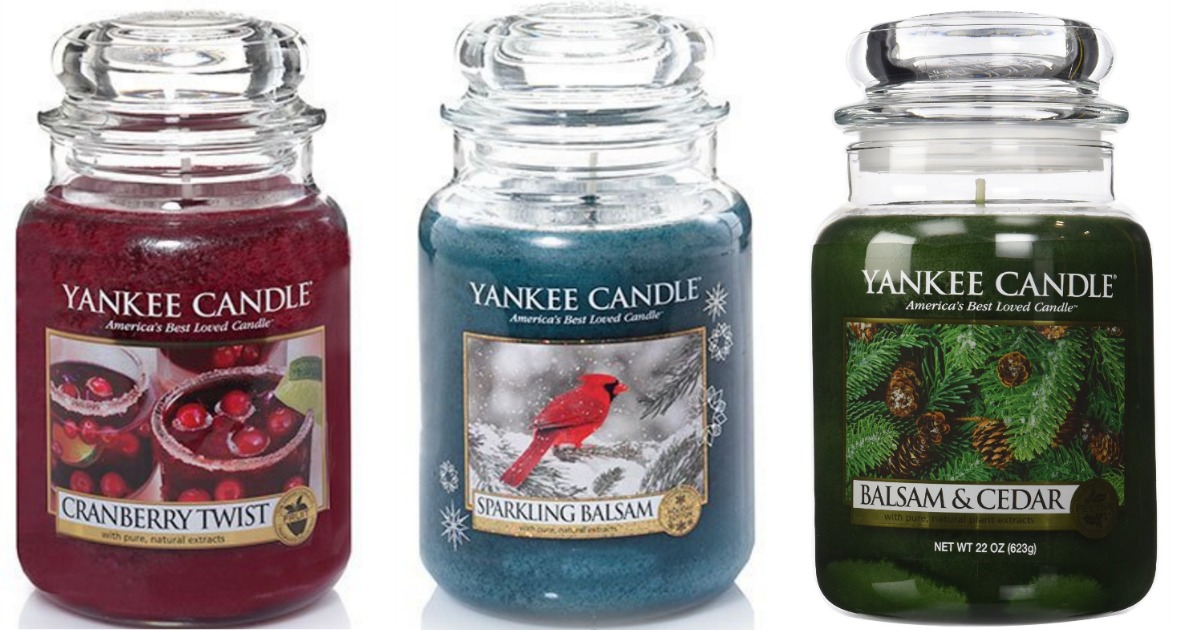 Amazon Large Yankee Candle Holiday Scent Jar Candles Only 11.50
