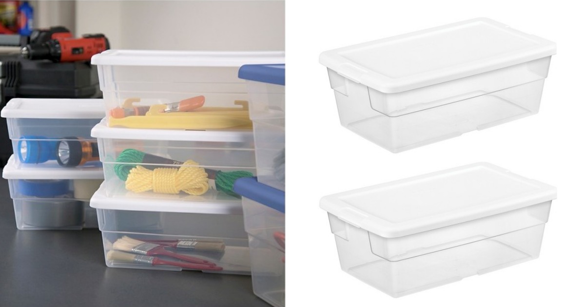 Target 6Qt Storage Tote w/ Lid ONLY 84¢