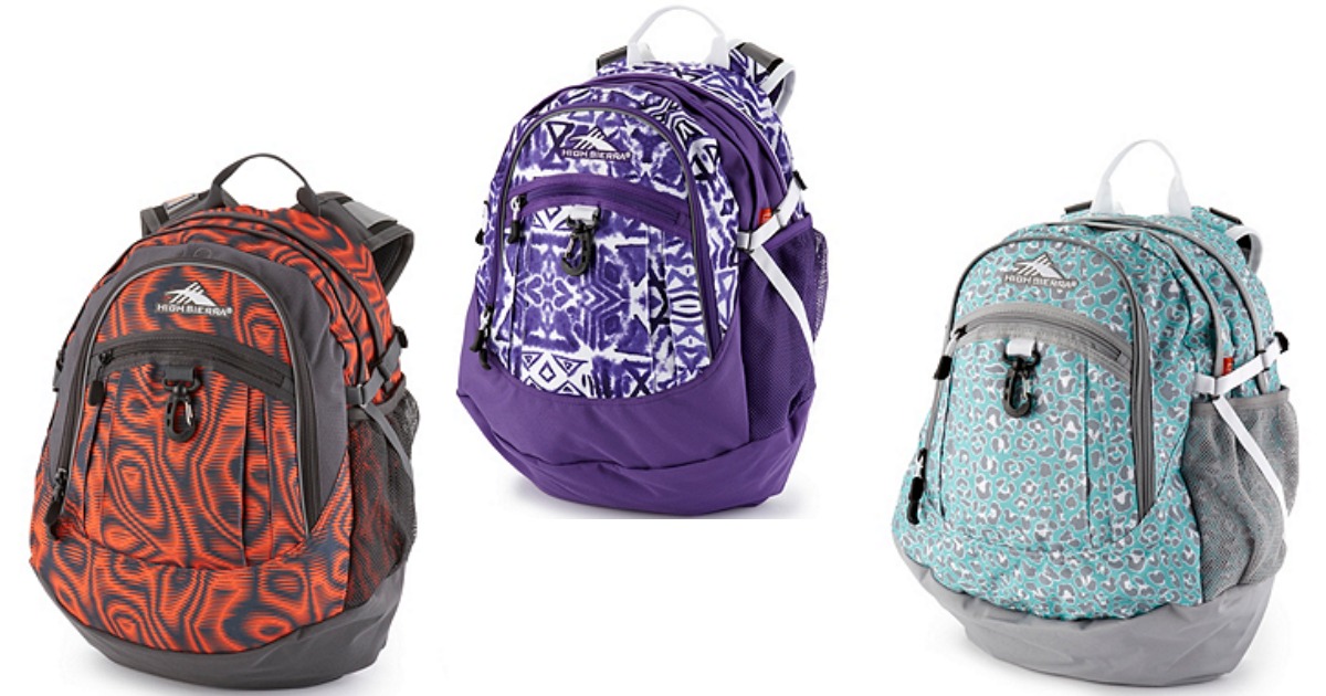 High Sierra Backpacks Only $17.50 Each Shipped (Regularly $60)