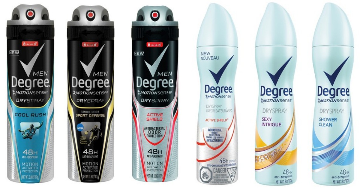 Target Degree Dry Spray Deodorant Only 1.72 (After Gift Card) + More