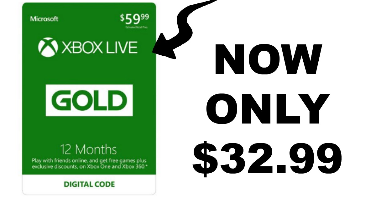 xbox live gold 12 month membership digital code