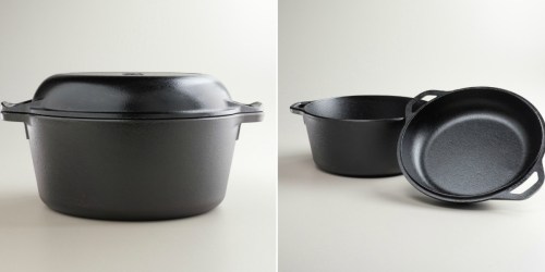 Cost Plus World Market: 50% Off Cookware = Lodge 5-Qt Double Dutch Oven Only $22.49