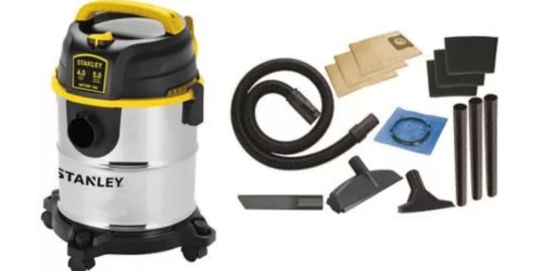 Walmart: Stanley 5-Gallon Portable Wet/Dry Vacuum Cleaner Only $33.41 (Regularly $49)