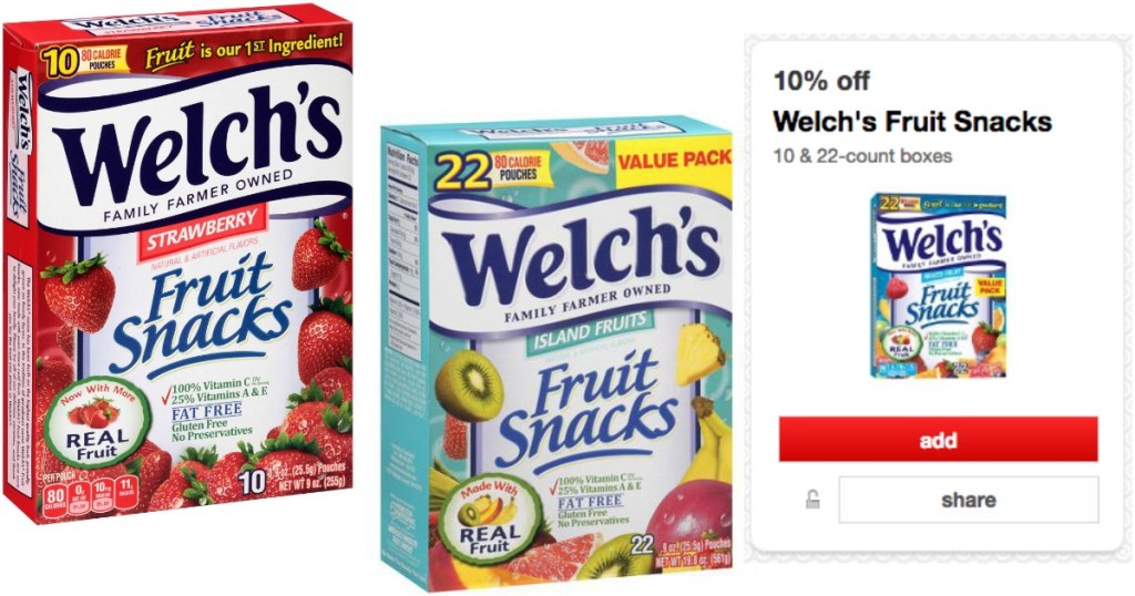 welch's fruit snacks target carwheel