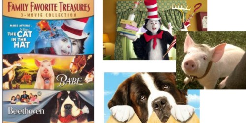 Amazon: 3-Movie DVD Collection (The Cat In The Hat, Babe & Beethoven) Only $5.09
