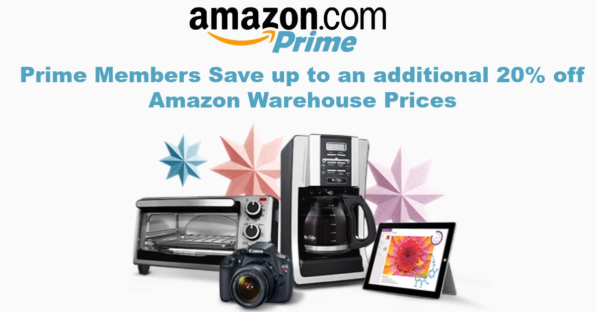 Amazon Prime Up to 20 Off Warehouse Deals
