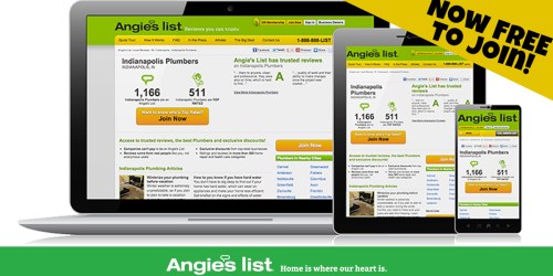 Angie’s List Consumer Review Website Now Offering FREE Memberships