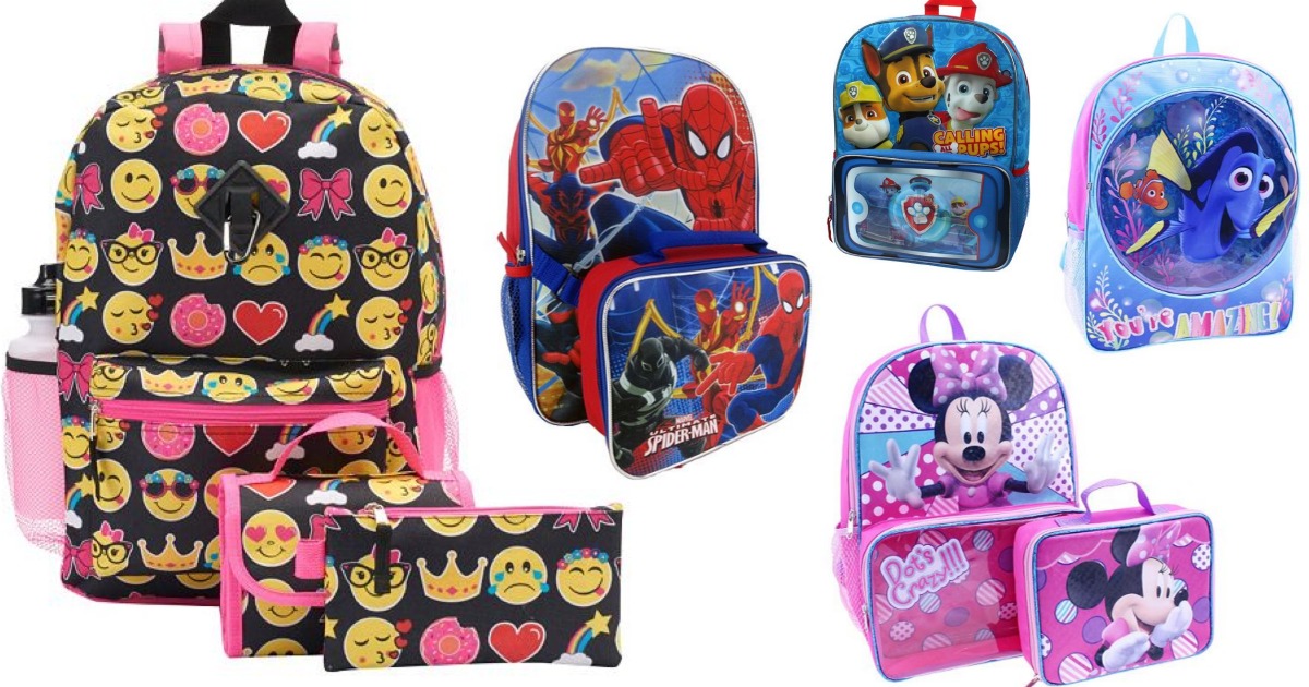 Kohls backpacks cheap and lunch boxes