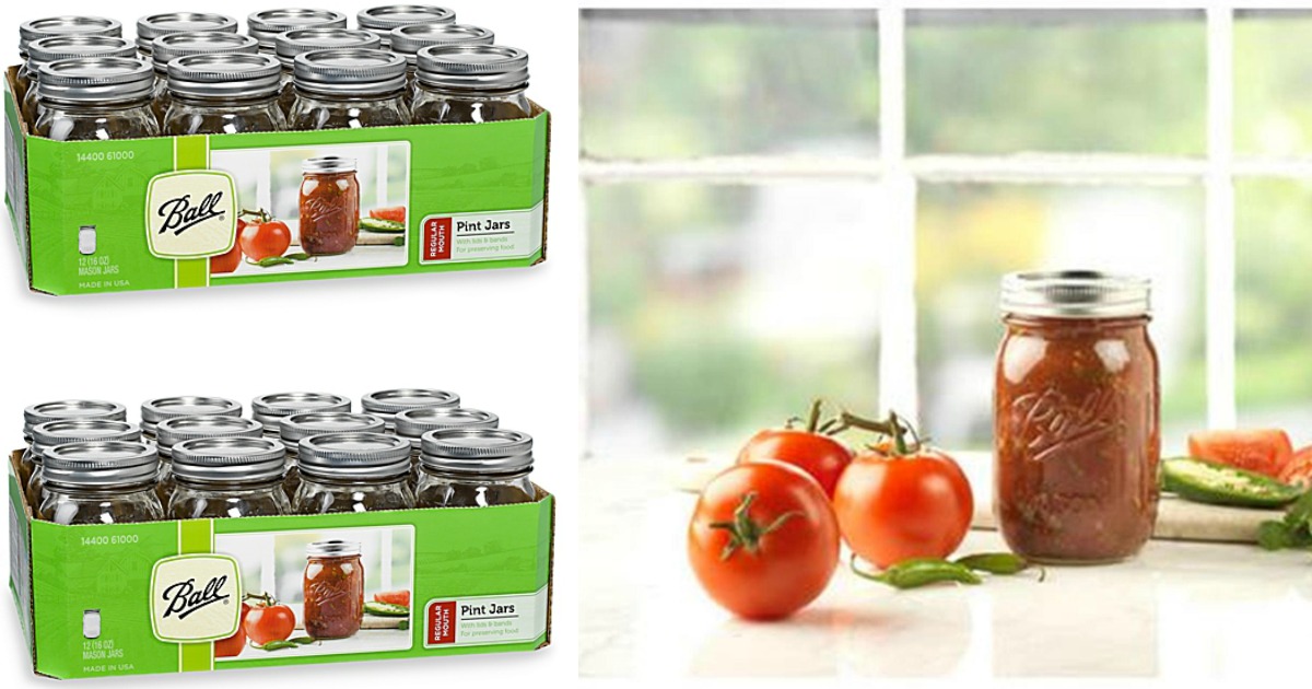 Kmart Ball Mason Jars 12 Pack Only 2.22 (After Shop Your Way Points)