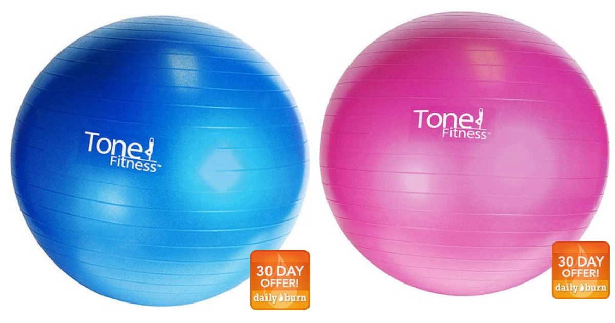 tone fitness exercise ball