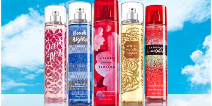 Bath & Body Works: Fine Fragrance Mists Only $5 (Regularly $14) + Score Free Gift