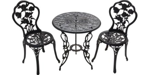 Walmart: Better Homes & Gardens Rose 3-Piece Bistro Set Only $78 Shipped (Regularly $118)
