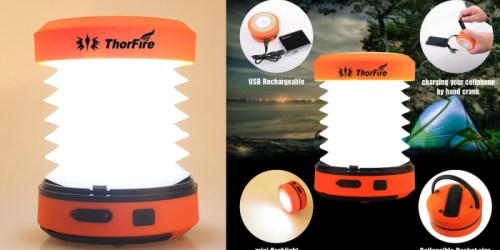 Amazon: ThorFire 2-in-1 LED Rechargeable Camping Lantern/Mini Flashlight Only $11.99 (Reg. $39.99)