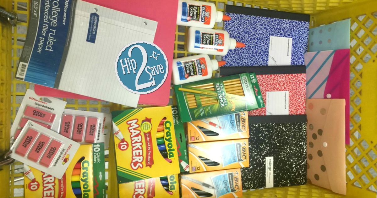 Score 21 School Supplies at Office Depot/Max for $5 (Elmer's Glue ...