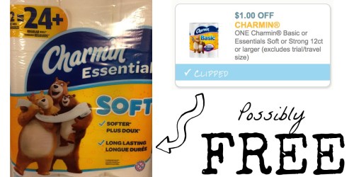 Walmart: *HOT* Possible 12 FREE Double Rolls of Charmin Essential Toilet Paper