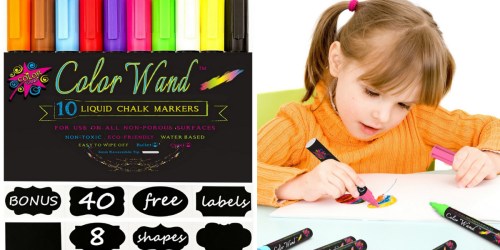 Amazon: 10 Liquid Chalk Markers AND 40 Chalkboard Labels Only $8.99 (Regularly $39.99)