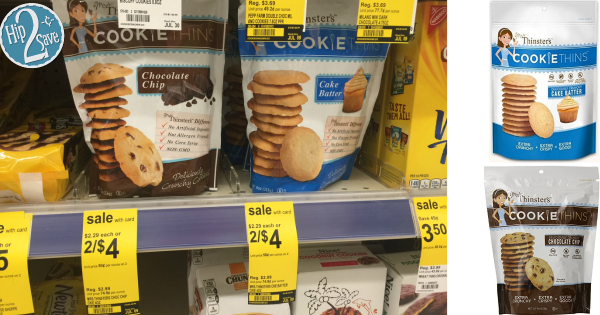 Walgreens Mrs. Thinster's Cookie Thins Just 1 Per Bag