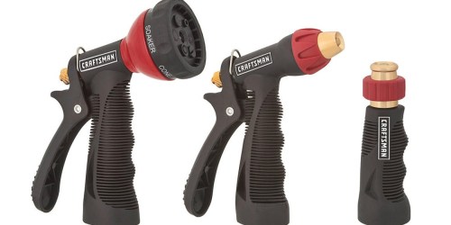 Sears: Craftsman 3-Piece Water Hose Metal Nozzle Set Only $9.99 (Best Price)