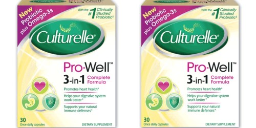 High Value $5/1 Culturelle Pro-Well 3-in-1 Product Coupon
