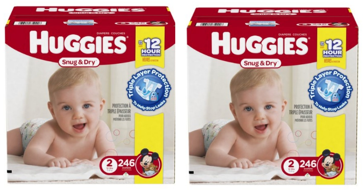 Huggies Size 2 Diapers 246-Count Only $30.35 Shipped (Just 12¢ Per Diaper!)