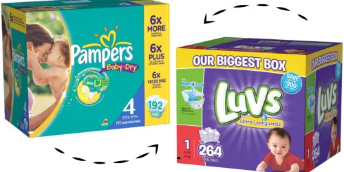 New $2/1 Pampers & Luvs Diapers Coupons = Nice Deals at Target & Rite Aid
