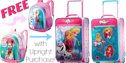 American Tourister Disney 18″ Softside Upright Luggage AND Backpack Only $39.99 Shipped