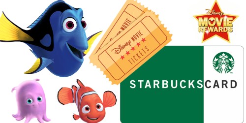 Disney Movie Rewards: $10 Starbucks eGift Card ONLY 1,100 Points