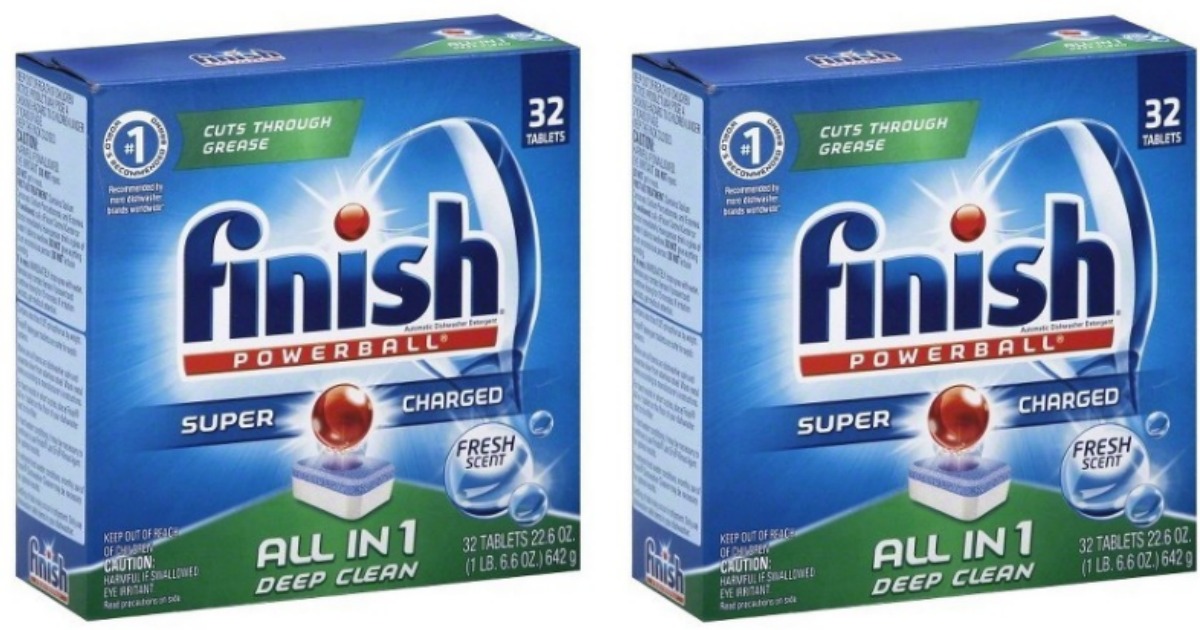 Finish Powerball Dishwasher Detergent 32 Count Tabs Only 2.71