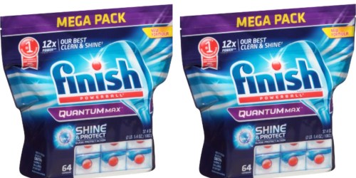 Amazon: Finish Quantum Max Dishwasher Tablets 64 Count $10.49 Shipped (Just 16¢ Per Tablet)