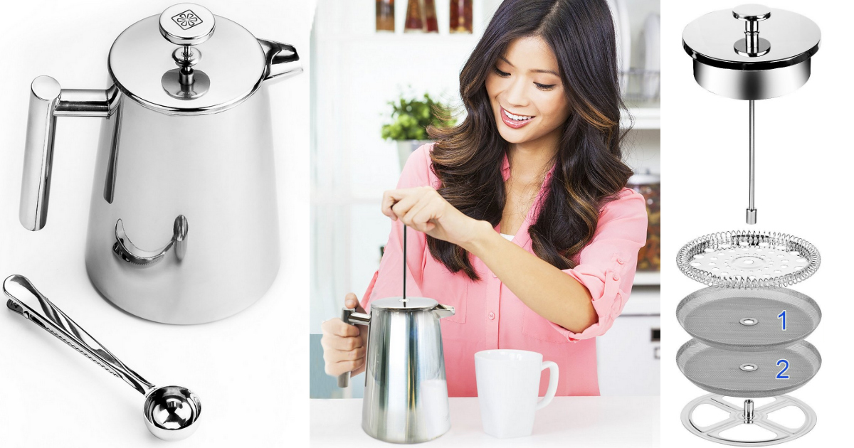 Make Strong Coffee or Tea at Home with the Zestkit Double Wall 8Cup