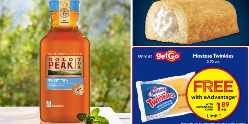 Giant Eagle: 99¢ Gold Peak Iced Tea w/ eAdvantage (+ FREE Hostess Twinkies eCoupon at getGo Cafe)